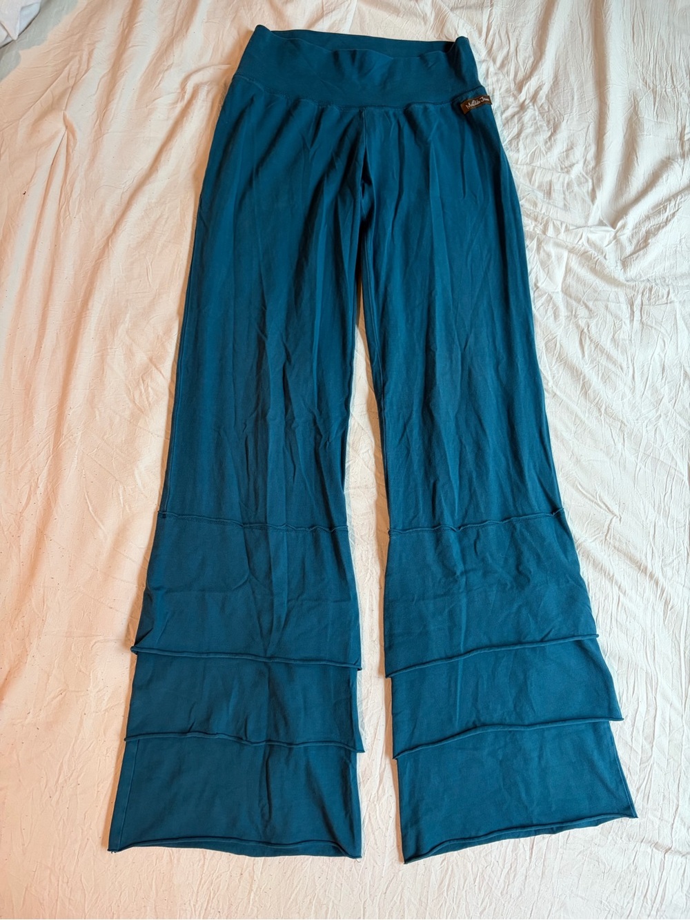 Matilda Jane Teal Wide-Leg Tiered Palazzo Pants